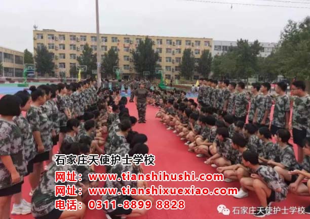 無軍訓，不青春！石家莊天使護士學校2019級新生軍訓第二天
